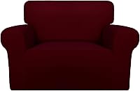 Vista 119 de PureFit Funda súper elástica para sofá reclinable con bolsillo, funda de sofá suave y antideslizante de elastano, lavable, protector de muebles