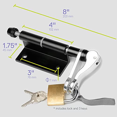 Bike Hitch Pro with Lock by Delta Cycle - Lockable Hitch Securely Holds All 9 x 100mm Bicycle Fork Dropouts & Fits Any Flat Surface - Heavy Mountain, Road Bicycles & eBikes Aluminum - image 7