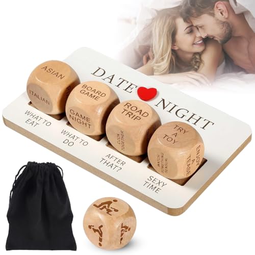 Date Night Würfel, Date Ideen für Paare, Würfel für Paare, lustige Date-Nacht-Ideen, Romantisches Paar-Würfel-Set, lustiges Geschenk zum Valentinstag, Jahrestag, Geburtstag,EIN anderes Dating-Erlebnis