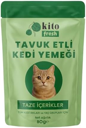 Kito Fresh Tavuk Etli Kedi Yemeği 80 g - Görsel 2