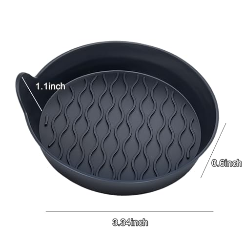 Portavasos para carro silicona negro 4 piezas miniatura 5