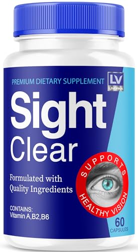 LIVORKA Sight Clear Pills, Sight Clear Support Eye Supplement, SightClear 20/20 Vision Vitamins Reviews Advanced Formula, 60 Capsules for 1 Month