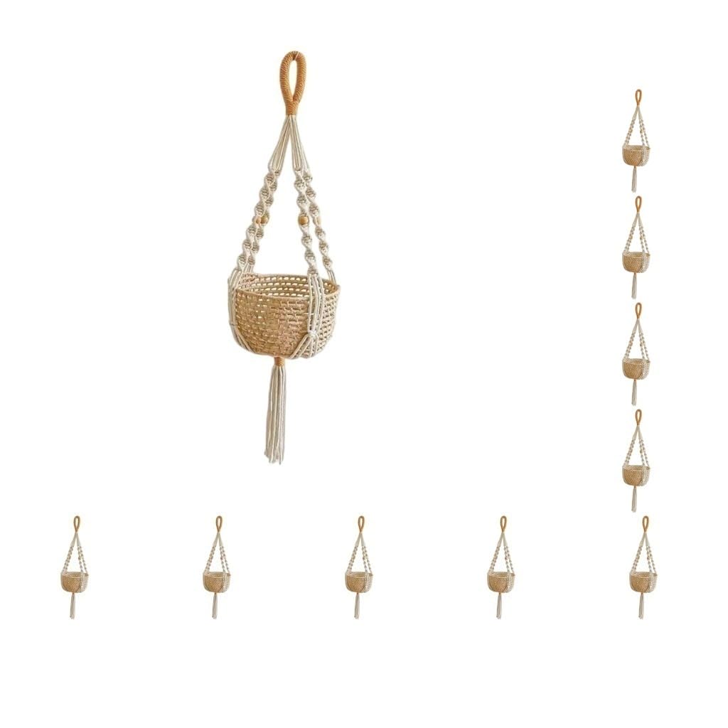 Lot de 10 suspensions d'intérieur en macramé pour porche, fenêtre, cuisine, style 0002