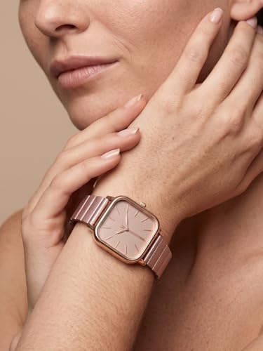 Image of Women Square Dial Analog Casual Watch Adjustable Lock Metallic Strap for Girls Analog Watch - for Women
