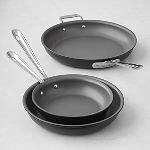 All-Clad NS1 Nonstick Induction 3-Piece Set, 8″, 10″ and 12″ Fry Pans