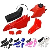 munirater Plastic Mud Guard Body Seat Gas Tank & Seat With Screws Replacement for PW50 PY50 PW 50 Blue red black pink white
