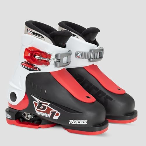 Roces 2016 Idea Adjustable Black/White/Red Kids Ski Boots 19.0-22.0 - Image 4