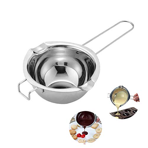 ROARINGWILD Chocolate Melting Pot Stainless Steel Double Boiler Pot for Melting Candy Baking Heating Melting Bowl Baking Tools Baking Beginners and Cake Lovers