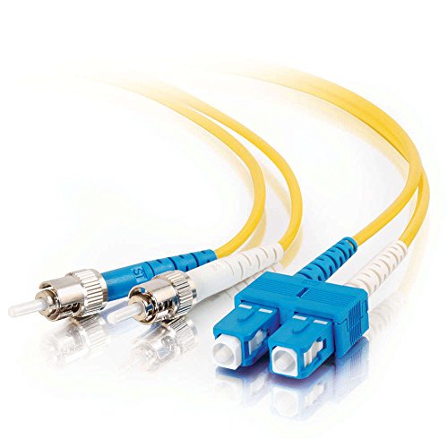 Super Brands C2G/Cables to Go 24762 SC-ST 9/125 OS1 Duplex Single-Mode PVC Fiber Optic Cable (5 Meters, Yellow) Super Brands C2G/Cables to Go 24762 SC-ST 9/125 OS1 Duplex Single-Mode PVC Fiber Optic Cable (5 Meters, Yellow)