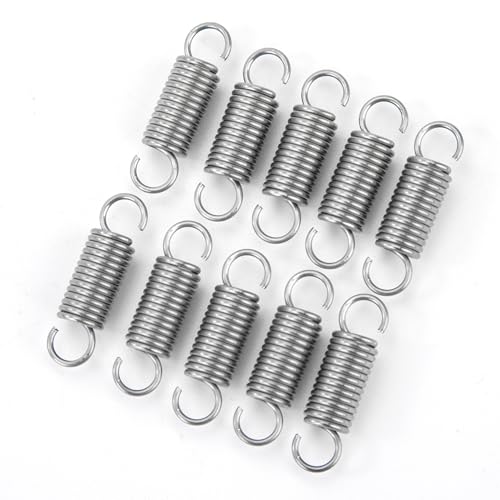 GUNGY Ressort de Traction 20mm Ressorts de Tension avec Crochets Ressorts en Acier Inoxydable Diamètre du Fil 0,8 mm Diamètre Extérieur 6mm Force 1,76KG 10 Pièces – vue 7