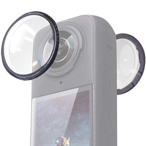Honbobo Protectores de Lente Premium para Insta360 X5, Cristal Protección de Objetivo, Tapa de Lente Accesorios para Insta360 X5, Antivaho Antiarañazos
