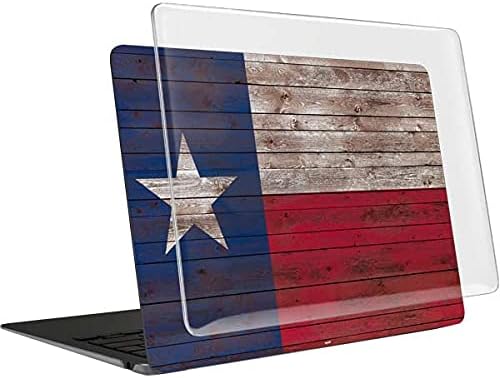 Skinit Case + Skin Compatible with MacBook Air 13in (2020) Originally Designed Texas Flag Dark Wood Design