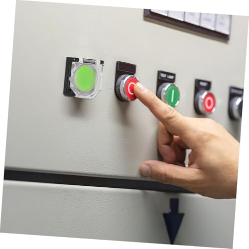 Cubierta protectora de botón de escritorio transparente con tapa abatible para interruptor 7