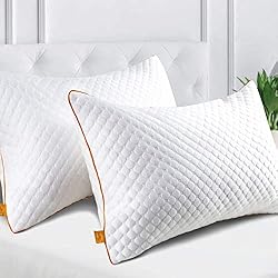 Comprar Almohadas Online Maxzzz Pack de 2 Almohadas 42x70cm para Dormir Almohadas Fibra de Bambú Hipoalergénicas y Antiácaros Almohada de Hotel Dormoir de Lado Boca Abajo y Boca Arriba con Funda Lavable