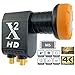 Produktbild Goaycer Quattro LNB -nur für Multischalter -vergoldeten Kontakten- LTE Filter -für besten Satempfang in Digital HD Full HD UHD 3D 4K 8K