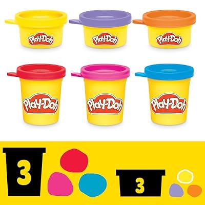 Play-Doh Disney Junior Mickey Mouse Clubhouse, Stamp & Go Megapack with Mickey, Minnie & Donald, Arts & Crafts Preschool Toys for Kids 2+