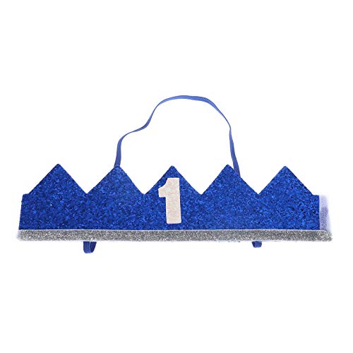 Baby 1St Birthday Hat - Gold Crown One Year Old Birthday Party Hat For Boys Girls(Blue) #TOP3