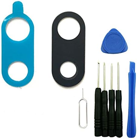 OEM LG V30+ Plus Black Rear Back Camera Glass Lens Cover Replacement + Adhesive Tools