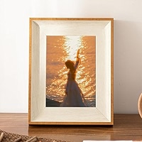 Amazon.com - Vintage Picture Frame 7x7, Resin Photo Frames Desk