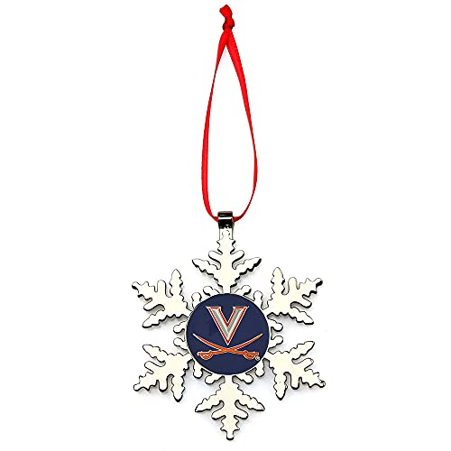 Virginia Cavaliers Snowflake Christmas Ornament