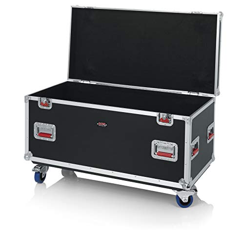 Gator Cases G-Tour Series Equipment Storage Case / Cable Trunk With Heavy Duty Casters, Truck Pack Size; 45" X 22" X 27" (G-Tourtrk4522Hs), Black #TOP1
