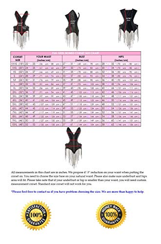 Luvsecretlingerie Heavy Duty 22 Double Steel Boned Waist Training Leather Overbust Tight Shaper Corset #8959 #TOP3