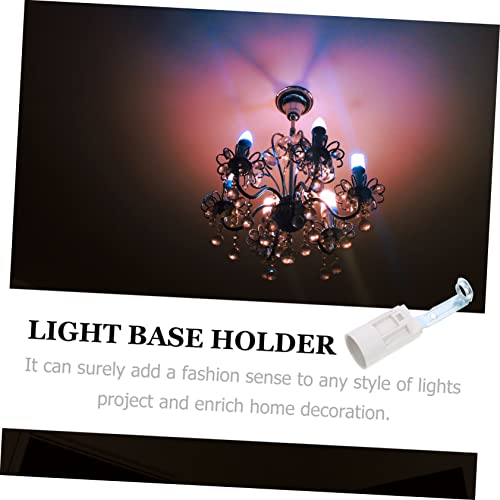 Doitool 10 Pcs E14 Bracket Lamp Holder Plastic Candle Holders Plastic Candles Led Chandelier Light Bulbs Light Base Holder Chandelier Socket Covers E14 Lamp Holder Candle Lamp Base Sockets #TOP1