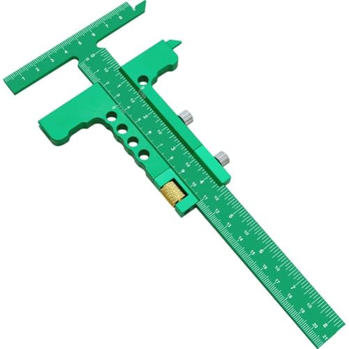 Simamile 定規 木工用 多機能 T型 高精度 プロ仕様 スクライバーゲージ オールインワン アルミ鋼製 枠組み工具