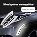 Bittwee 4PCS Car Wheel Eyebrow Reflective Stickers, Waterproof Anti-Scratch Auto Bumper Fender Safety Reflector Guard Strips Trim Side Marker, Vehicle Exterior Accessories, Universal Fit（White）