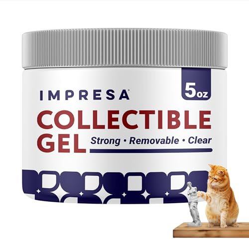 Impresa Museum Gel - 5 Oz, Clear - Clear Removable Museum Putty - Secure Hold Gel for Objects...