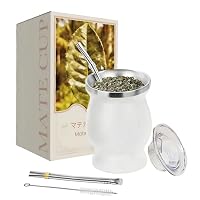 Amazon.co.jp: マテ茶 カップ ステンレス製 マテ茶 セット 230ml マテ