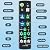 Universal Big Button TV Remote Replacement, Compatible with All Samsung/VIZIO/LG/Sony/Philips Smart TVs and More