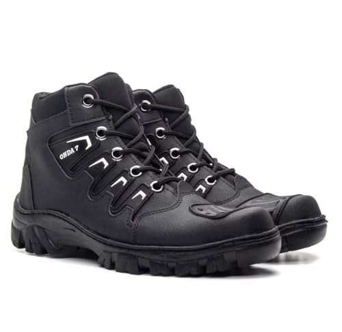 Bota Masculina Coturno Adventure Onda Conforto (Preto, BR, Adulto, Numérico, 44)