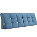 LM-Coat rack Cuscini Testiera Letto Testiere Capezzale Cuscino, Lavabile Schienale Waist Pad Cuscino da Comodino Zeppe per Letto bay Window Dimensioni Intere,Blu,135cm