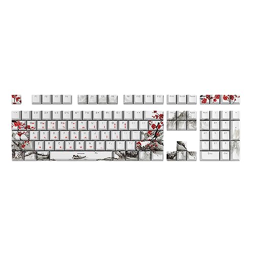 Huaqgu 108�� �L�[�L���b�v �v���� �u���b�T���e�[�} OEM �v���t�@�C�� �L�[�L���b�v ���V�A �؍� ���{�� 61/87/108 ���J�j�J���L�[�{�[�h�L�[�L���b�v