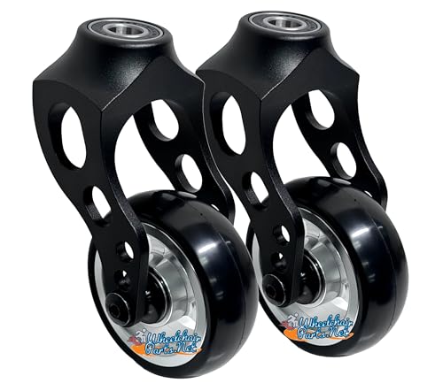 Wheelchair Front Caster Fork Assembly with 3