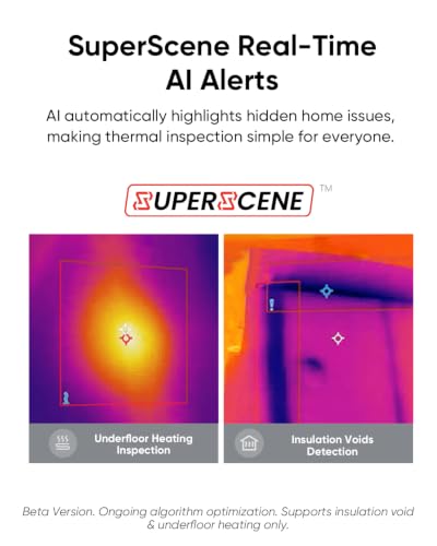 Image of HIKMICRO D01 Thermal Camera, SuperScene Smart Scene Recognition, 240x240 Super Resolution, 96x96 IR Resolution Therma Imaging Camera, 3350mAh for 11hrs Battery Life, Photo and Video Recording, 50 FOV