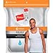 Hanes Men's, Moisture-Wicking Ribbed, Lightweight Cotton Tank Undershirts, Black/White Options, Multi-Pack - White 2X-Large