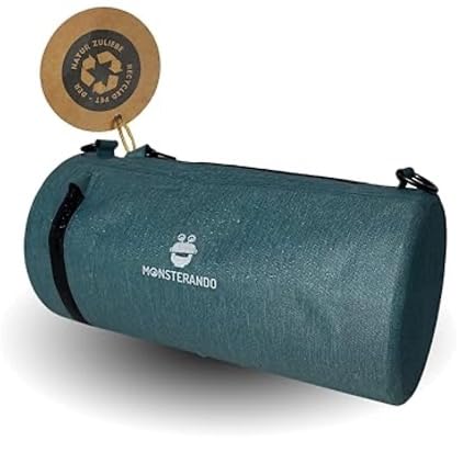 Così, la spazzatura diventa un tesoro: Realizzato con bottiglie in PET riciclate utilizzandoCosì la spazzatura diventa un tesoro: questa borsa da bicicletta è realizzata con bottiglie in PET riciclate, utilizzando un processo non idrocolorato per ridurre l'inquinamento dell'acqua. In questo modo darai un contributo sostenibile all'ambiente durante il ciclismo. Inoltre, l'uso del colorante anidro conferisce alla vernice un tocco esclusivo.