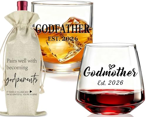 Physkoa Est2026 Godparents Gift– Godfather & Godmother Proposal Gifts-Godparents Proposal Present-Will You Be My Godparents