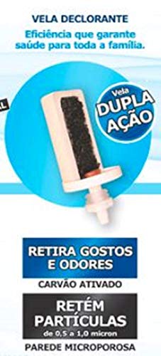 Filtro De Barro Acrílico 16,2 Lts + 2 Velas Carvão + 2 Boias