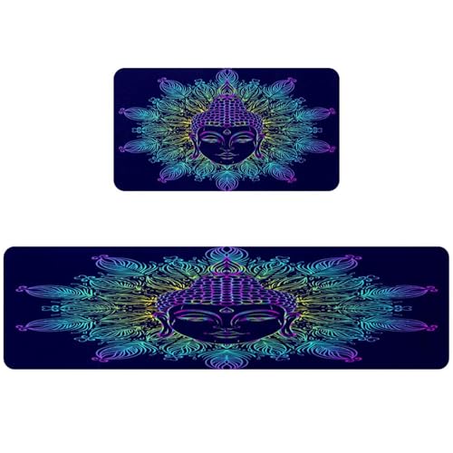 Tapete absorbente cocina pasillo alfombras lavables 2uds 2