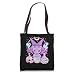 Kawaii Pastel Goth Cute Creepy Pentagram Cat Tote Bag
