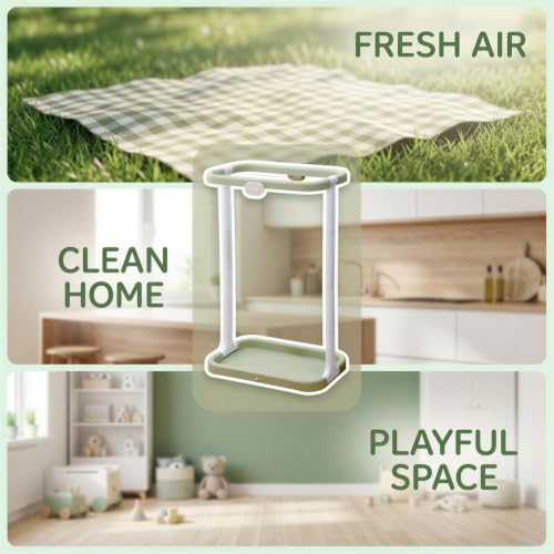 Portable Bin Bag Holder with 1 Roll Garbage Bags, Foldable Plastic Bag and Camping Trash Holder for Picnic, Kitchen, Laundry, and Waste Sorting, Compact for Outdoor Use, Easy to Carry - Image 2