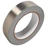 Faraday Fabric Tape 1inch x 50 Feet Double Conductive High Temp Cloth Tape for Electrical Connection, EMI Shielding, Wire Harness Wrap, ESD Grounding, Display Repair, Cable Interference Blocking