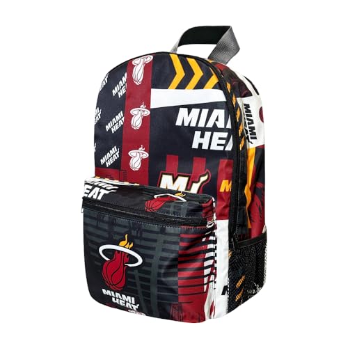 Pro Specialties Group Miami Heat Basketball Travel Backpack, Hiking, Gym, Durable Bag Designed for Men and Women. Ideal for Adults, Extra-large & Waterproof Use for Various Activities