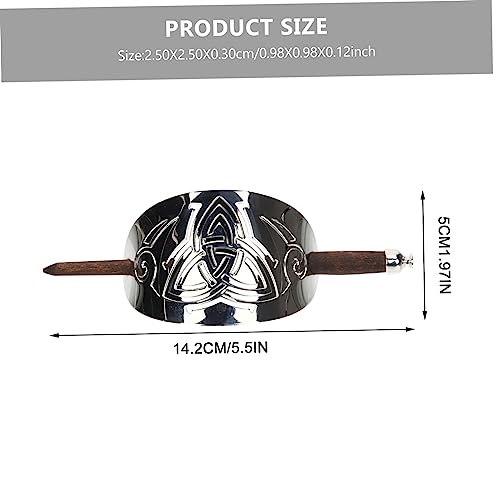 Épingles à cheveux vintage pour chignon et queue de cheval élégante 5pcs - 6
