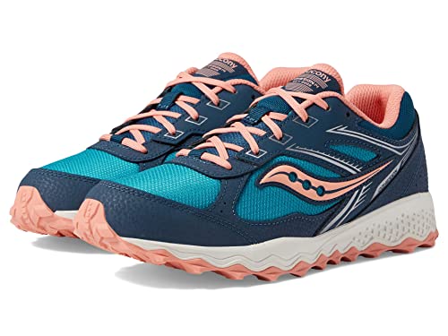 Saucony Cohesion TR14 Lace to Toe Sneaker, Navy/Teal/Coral, 11 US Unisex Big Kid - image 1