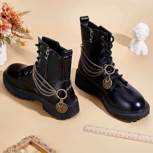 Chaînes à lacets en laiton bronze PH PandaHall pour bottes et baskets 28cm - 4