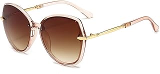 GuLiNiao نظارات شمسية نسائية كبيرة الحجم موديل 6054، إطار أنيق من PC وعدسات AC فاخرة، حماية من الأشعة فوق البنفسجية، موضة عصرية مناسبة للسفر والقيادة والحفلات